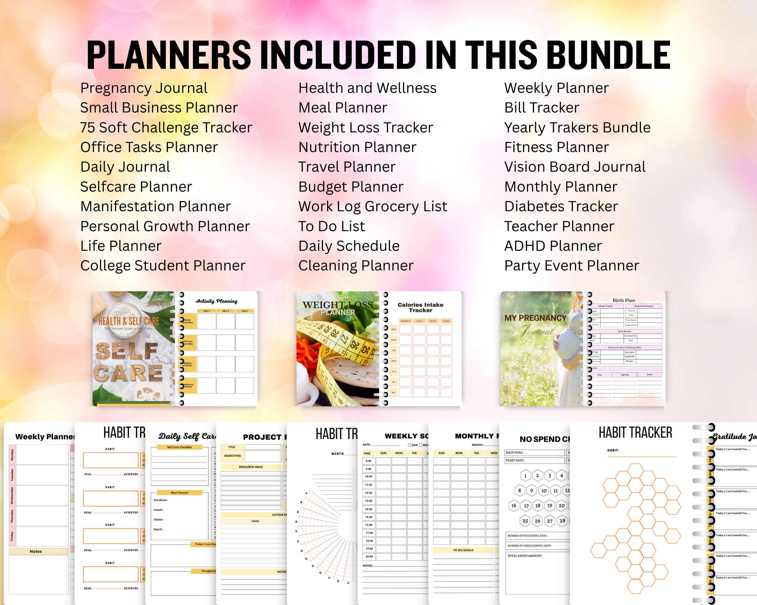Ultimate ADHD Planner Bundle: Daily Weekly Monthly Productivity Life ...