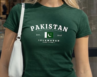 Camiseta para bebé de Pakistán, camisa con bandera de پاکستان