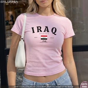 Iraq Baby Tee, العراق Flag Shirt image 13