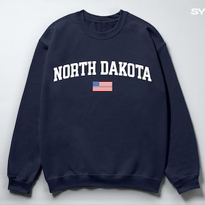 North Dakota Sweatshirt - USA Crewneck Sweater Unisex