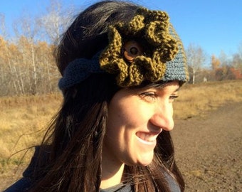 INSTANT DOWNLOAD Knitting Pattern (PDF file) - Polly Headband