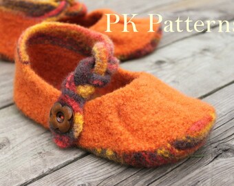 INSTANT DOWNLOAD Knitting PATTERN (pdf file) - Pleated Flats - U.S./Can. women's sizes 6-10