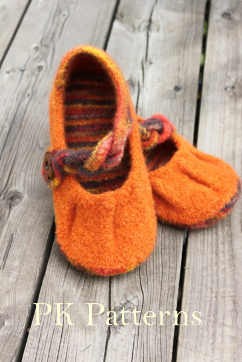 INSTANT DOWNLOAD Knitting PATTERN pdf file Pleated Flats U.S./Can. women's sizes 6-10 image 2