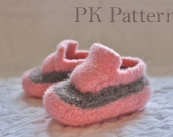 INSTANT DOWNLOAD Knitting PATTERN (pdf file) - Baby Kicks - U.S./Can Infant shoe sizes 2-6