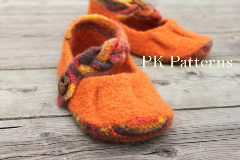 INSTANT DOWNLOAD Knitting PATTERN pdf file Pleated Flats U.S./Can. women's sizes 6-10 image 4