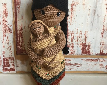 Indigenous Mother & Child CROCHET PATTERN