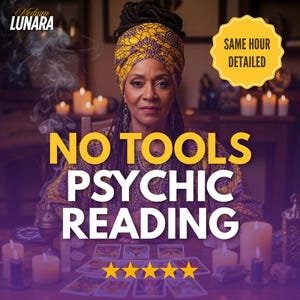 Lectura psíquica sin herramientas en la misma hora / Perspectiva clarividente detallada / Orientación espiritual sobre el amor, la carrera y el futuro / Lectura médium