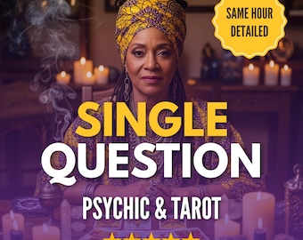 Same Hour Single Question Reading | In-Depth Psychic & Tarot Answer | Love, Career, Any Topic | Honest Spiritual Insight