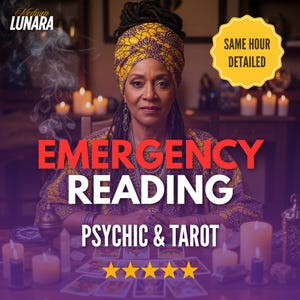 Same Hour Notfall Lesung | Psychic & Tarot Einblicke für dringende Fragen | Schnelle detaillierte spirituelle Medium Anleitung