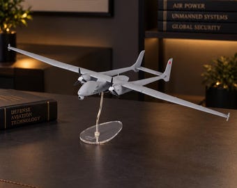 AKSUNGUR Drone Model, TUSAŞ Licensed 1/32 Scale, Large Aviation Gift for Him