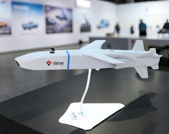 SOM-J Missile Model, TÜBİTAK SAGE Scale Replica, Aviation Gift for Him, Aerospace Collectible