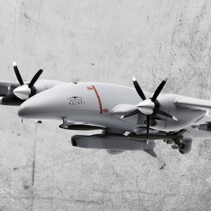 1/32 Scale Bayraktar AKINCI Display Model - Limited Edition - Unique Licensed Original Replica | Military UAV Display Model | Collector Gift