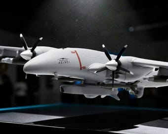 Bayraktar AKINCI Drone Model, 1/32 Scale Drone Replica, Aviation Gift for Him, Military Collectible