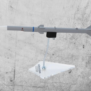 30 cm Missile Display Model: Licensed ABS Plastic Military Decor