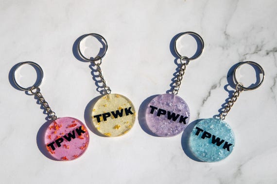 TPWK Resin Keychain – Inspired by Treat People With Kindness