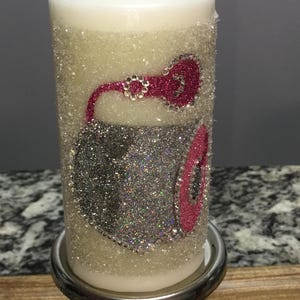Bedazzled Candle , Home Decor, Bedazzled, Gift, Keepsake, Bathroom, Bling, Sparkly, Diamond Dust, Crystal, Rhinestones