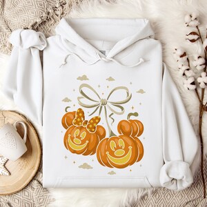 Retro Mickey Mouse Halloween Sweatshirt: Coquette Minnie Bow Party Top