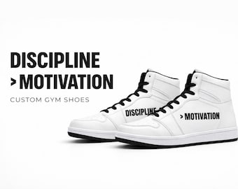Anpassade höga gymnastikskor | Disciplin > Motivationssneakers | Personlig träningspresent