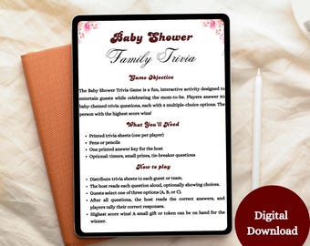 Babyshower-quiz | Roliga frågesporter om bebisar (PDF)