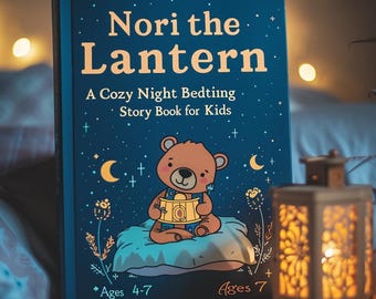 Noribjörnen Godnattsaga och målarbok för barn (digital nedladdning)