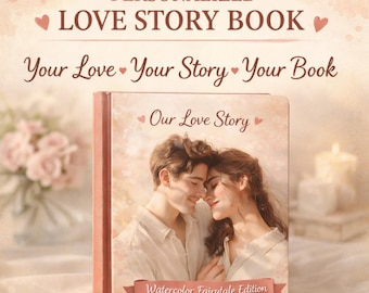 Personlig kärleksbok, romantisk årsdagspresent (digital bok, PDF)