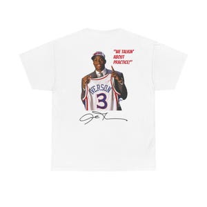 Allen Iverson &quot;The answer&quot; Basketball graphic T | Mens Aesthetic StreetWear | Hanes 100% cotton | Trendy Heavy Cotton Tee