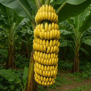 Dwarf Cavendish Banana Starter Plant: Live Musa Plant - USA Seller