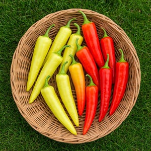 200 Hungarian Wax Hot Pepper Seeds: Non-GMO Heirloom