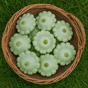 Bennings Green Tint Squash Seeds: Heirloom, Non-GMO