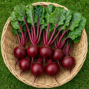 200 Ruby Queen Beet Seeds: Non-GMO Heirloom, USA Seller