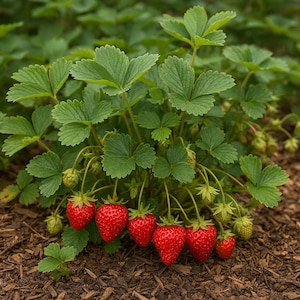 Quinalt Everbearing Strawberry Plant: 10 Live Non-GMO Plants