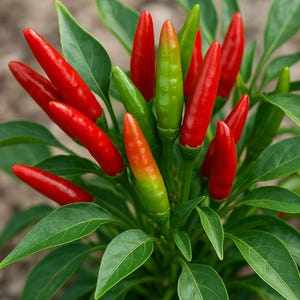 50 Thai Hot Pepper Seeds: Organic, Non-GMO, Heirloom Vegetable Seeds