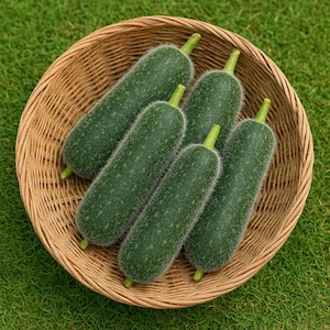 Fuzzy Gourd Seeds: 10 Fong Show, Non-GMO Heirloom USA