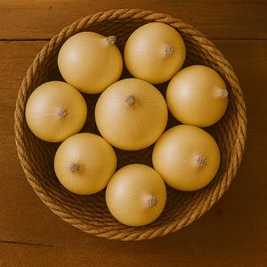 Early White Grano Onion Seeds: Heirloom, Non-GMO, High Yield