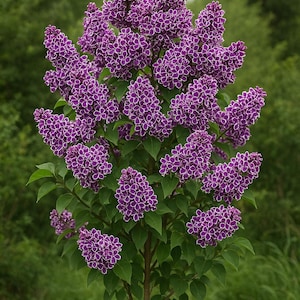 Sensation Lilac (Syringa) – Fragrant Flowering Shrub Starter Plant, Heat & Drought Tolerant Outdoor Garden Plant