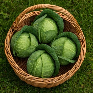 500+ Cabbage Seeds - Charleston Wakefield - Heirloom - Non-GMO - Fresh