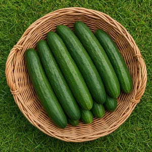 Tendergreen Burpless Cucumber Seeds: Non-GMO Heirloom