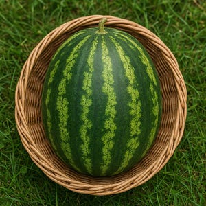 12 CONGO Watermelon Seeds - Large -- Non-GMO - Heirloom - Fresh