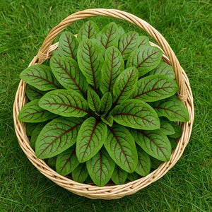 500 Red Veined Sorrel Seeds Rumex Sanguineus Colorful In Salad Seeds, organic seeds, non-gmo seeds, heirloom garden seeds, easy to grow seed