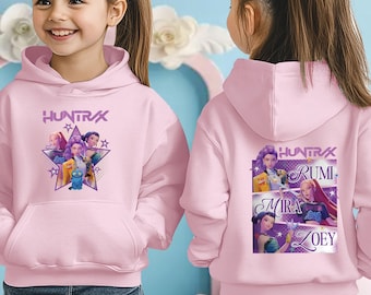 Korean Super Star K-pop  Demon Hoodie, K-pop Pop Hoodie, Demon Hunter Hoodie, K-pop Super girls Hoodie, Rumi, Zoey, Hoodie Z83