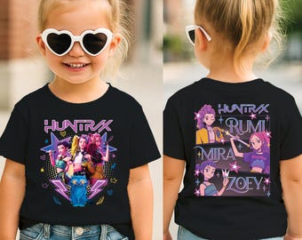 Hunters Tshirt, Demon Hunter Kids Top, Mira Rumi Joey Top, K-pop Lover Shirt, K-pop Super Girls Shirt, Huntrix Fan Shirt, Kpop Movie Tee