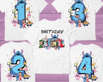 パーソナライズされた誕生日の女の子のTシャツ、誕生日の女の子のトップス、誕生日の女の子の恋人のシャツ、ディズニーの誕生日の女の子のパーティーTシャツ、誕生日の家族Tシャツ