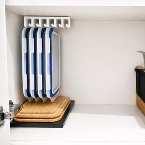 Pyrex-Deckelhalter zur Wandmontage – Snapware-Deckelhalterung – Glasslock-kompatibel – IKEA 365+ Küchenschrankaufbewahrung – Platzsparende Lösung