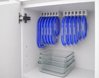 Costco Lid Organizer Wall Mount – IKEA 365+ Universal Tupper Lid Holder – Kitchen Cabinet Storage Rack – Space Saving Organizer