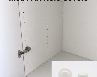 IKEA PAX Lochabdeckungen – Regalstift-Lochstopfen – 100er-Packung Schranklochkappen – Kleiderschrank-Lochfüller – Sauberes, minimalistisches Design