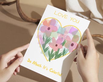 Grandparents Day Torn Paper Craft Printable | Kids Mosaic Card Activity | Daycare & Kindergarten Art Project