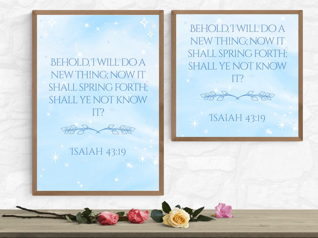 Isaiah 43:19 Bible Verse Printable, Christian Scripture Wall Art, New ...