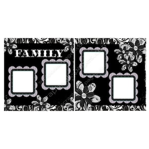 Family-Digital Premade Scrapbook Pages