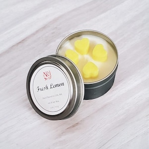 4oz Scented Soy Wax Candle Tin – Handcrafted, Travel-Ready & Giftable