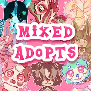 Mixed adoptables - Adopt batch Furry mlp pony fursona DIGITAL FILE